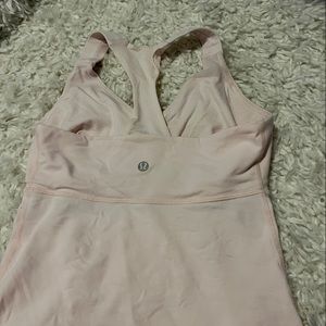 Pink lululemon tank top